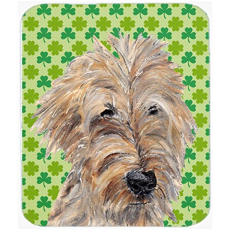 Skilledpower 7.75 x 9.25 in. Goldendoodle St Patricks Irish Mouse Pad, Hot Pad or Trivet SK239712